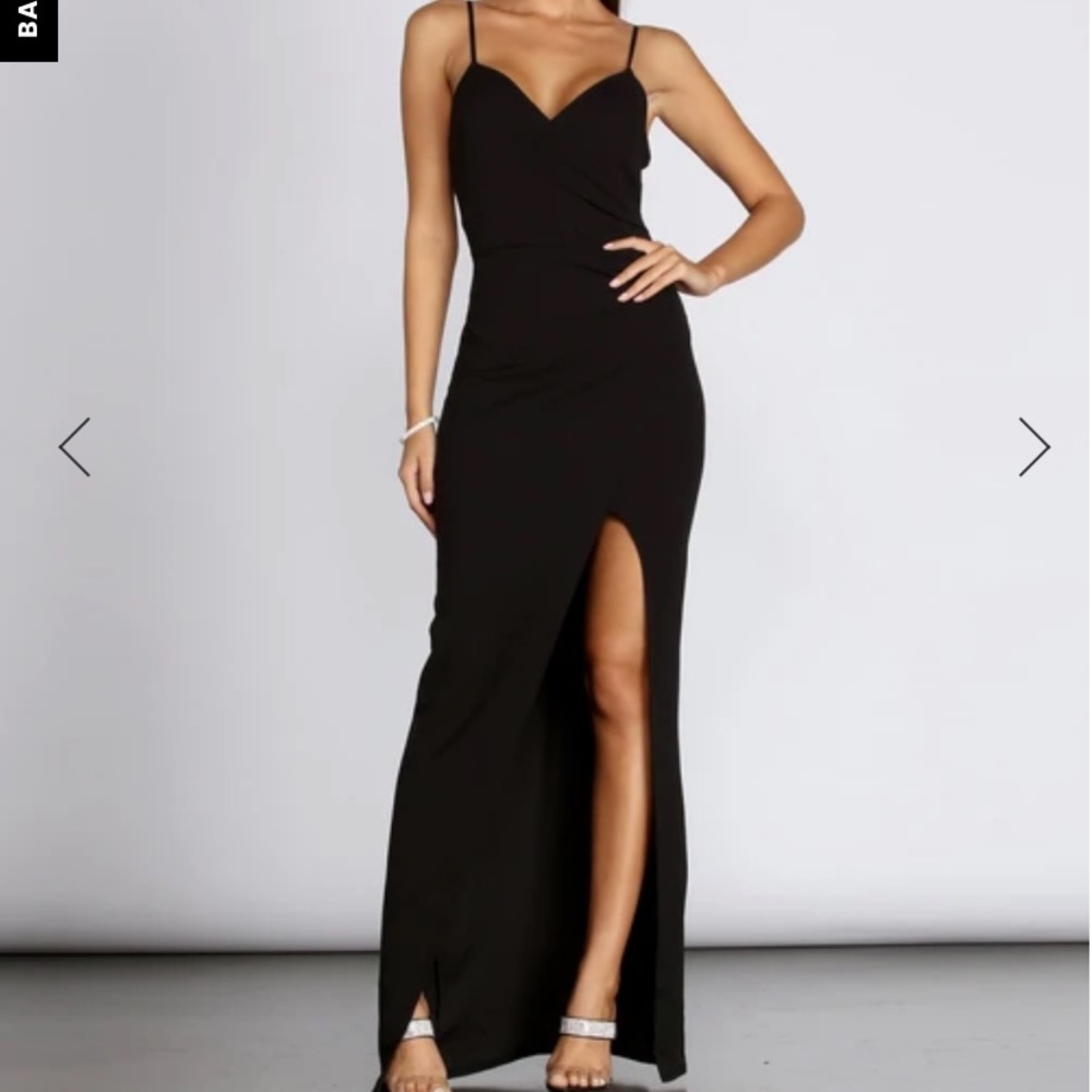 Windsor Sasha formal high slit wrap dress